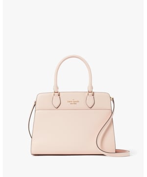 Elevate Your Everyday Look With The Madison Satchel. This Timeless Bag Is Crafted From Luxe Leather With Plenty Of Space For Your Essentials&Mdash;It's A Style You'll Be Sure To Reach For Again And Again., Madison Saffiano Leather Medium Satchel, Metal Pinmount Logo, Front Slip Pocket,  Length: 30.00 Cm,  Width: 23.00 Cm,  Height: 14.00 Cm