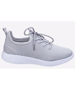 Divaz present the Heidi, an everyday trainer perfect for casual strolls or running errands. Constructed in a supportive lightweight knit upper that wont weigh you down, with a responsive EVA outsole, these womens trainers are a comfortable choice that deliver all day comfort and a chic sporty look. The easy slip-on, lace up design and durable outsole makes these trainers a reliable choice, allowing you to slip them on and go with ease. 
 - Knit textile upper 
 - Pull on sock fit design
 - Front and rear pull tab for easy on / off wear
 - Removable foam insole
 - Responsive EVA midsole