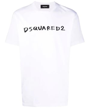 Mens DSquared2 Icon T- Shirt in black.- Ribbed crew-neck.- Short sleeves.- Brand's logo printed to the front.- Straight hem.- 100% Cotton.- Ref:S79GC000309980