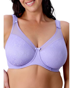 Berlei Beauty Everyday Minimiser Bra. With wide comfort straps and non padded full cups. Product is recommended hand wash only.