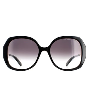 Marc Jacobs Butterfly Womens Black  Dark Grey Gradient  MARC 581/S  Sunglasses are a modern butterfly style crafted from lightweight acetate. The typical contemporary features such as a integrated nose pad design and plastic temple tips ensure a comfortable fit. The Marc Jacobs logo features on the slender temples for brand authenticity.
