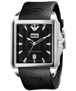 Emporio Armani AR0653 - Reloj para hombre cuarzo acero inoxidable• material: acero inoxidable• cristal: minèral• pulsera: goma• correa: plateado• resistencia al agua: 50 m (5 ATM)• tamaño de la caja: 43 mm