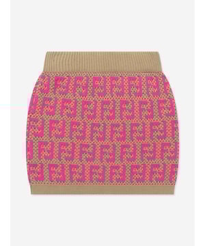 Presenting the Girls Knitted FF Logo Skirt in Pink from Fendi, an opulent addition to your girl's closet! This skirt blends luxury and relaxation, making it ideal for in-vogue young ladies. The following key features set this piece apart:‚ Italian Craftsmanship: Masterfully constructed with precision and superior quality, promising enduring durability and wear.‚ Chic Print: The charming FF logo print gives this skirt a stylish and modern twist, making it an exceptional piece in her attire.‚ Luxuriously Comfortable: Fabricated from superior-quality materials, this skirt assures unmatched comfort for your little fashionista's daily endeavors.‚Freshen up your girl's collection with this Girls Knitted FF Logo Skirt from Italian luxury brand Fendi in Pink. Grab it today and let your princess radiate unparalleled elegance!