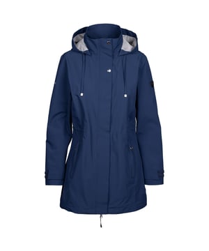 Buitenmaterialen: 100% Polyester TPU Membraan. Voering: 100% polyester. Stof: Oxford doek, geweven. Voering: Taffeta. Ontwerp: Eenvoudig. Stoftechnologie: Ademend, duurzaam. Manchet: Verstelbaar, met treksluiting. Halslijn: Kapitein. Isolerend, Lange Lengte, Gaaspaneel, Geventileerd. Mouwtype: Met lange mouwen. Kapkenmerken: Verstelbaar, Trekkoord, Gegroeid op Kap. Zakken: 2 Zijzakken, Rits. Sluiting: Volledige rits, Stormflap, Stud. Zoom: Aantrekkoord.