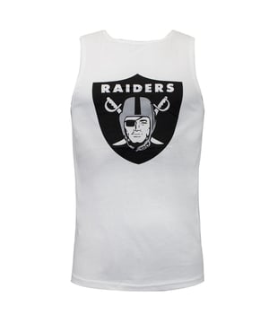 Fanatics Oakland Raiders Crew Neck Mouwloos Wit Heren Vest 1566MWHT1ADORA
