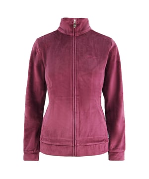 Campeón de manga larga con cremallera Sweashirt Mujer púrpura Fleece Jumper 106202 1431