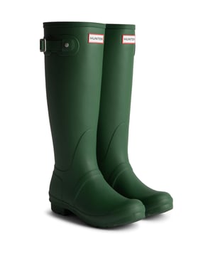 Perfect voor natte weersomstandigheden, deze dames Wellington Boot is het hart van het merk Hunter Original sinds 1956. Gemaakt van natuurlijk rubber, elk paar is gemaakt van 28 handgesneden delen.