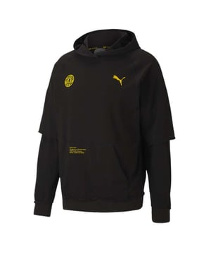 Puma x Golds Gym Hoodie Mens Training Raglan Sleeve Jumper Black 519617 02