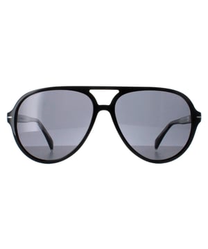 David Beckham Aviator Mens Shiny Black Dark Grey DB1091/S  Sunglasses are where impeccable style meets unparalleled functionality. Crafted with meticulous attention to detail, these sunglasses boast a modern yet timeless design that effortlessly captures Beckham's iconic flair. The sleek and lightweight frame is complemented by striking lenses, offering both protection from harmful UV rays and a touch of bold sophistication. Whether you're strolling through the city streets or lounging poolside, the sunglasses elevate any ensemble with a dash of Beckham's signature charm and charisma.