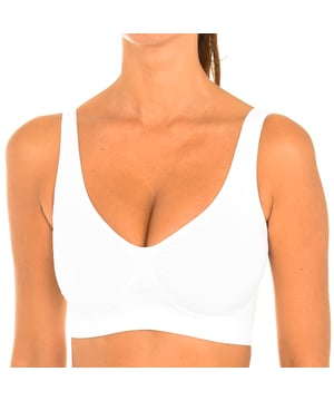 Formgebender BH.
 Atmungsaktives und elastisches Material.
 Natürlicher Push-Up-Effekt.
 Top-Stil.
 Ohne Nähte.
 Zusammensetzung: 81% Polyamid, 19% Elasthan
 Pflege:
Pflege:
 - Maximal 40º waschen.
 - Nicht bügeln.
 - Kein Bleichmittel verwenden.
 - Nicht zentrifugieren.