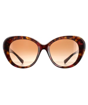 Valentino Butterfly Dames Red Havana Bruin Gradiënt VA4113 Zonnebrillen VA4113 zijn een elegante vlinderstijl gemaakt van lichtgewicht acetaat. Het Valentino -embleem is voorzien van de tempeltips voor merkauthenticiteit.