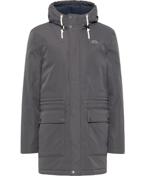 Eine entspannte Winterzeit garantiert Ihnen die wattierte Arctic-Winterjacke von Outdoor-Profi ICEBOUND. Das beschichtete Material ist wind- und wasserabweisend, während die Polar-Fleece-Innenseite für isolierte Wärme sorgt. Äußerlich überzeugt der Parka durch sein zeitloses Design, dass durch die großen aufgesetzten Pattentaschen optimiert wird. Weitere Merkmale sind das innen liegende Zugband in der Taille, die Rippstrickbündchen an den Ärmeln sowie die Kapuze mit stärkerem Kordel. Als sehr praktisch erweisen sich die Funktionsgurte im Inneren des Parkas, wodurch Sie den Mantel wie einen Rucksack über Ihren Schultern tragen können.  Winterparka