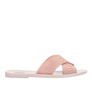 Join the multistrap trend with the Melissa M Lover Slide, the ticket to becoming a footwear icon! Lightweight and available in a variety of delightful colors, the sandal is inspired by the current fashion scene and features the unmistakable Melissa charm. Grab the perfect pair, pronto!