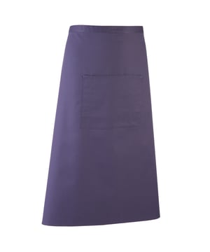 Set van 2. Lang continentaal staafschort met een enkele zak en een gecombineerd pennenzakje. Maat: één maat. Afmetingen: breedte 90cm, lengte 80cm. Stof 65% Polyester 35% Twill katoen. Gewicht 195gsm.