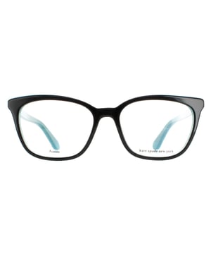 Kate Spade Square Womens Black Ninna/G  Glasses are a fashionable square style crafted from lightweight acetate. Kate Spade's emblem features on the slender temples for brand authenticity.