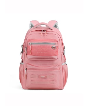 Mochila unisex. El cierre es con cremallera. Los bolsillos internos son bolsillos multifuncionales. Hay tres bolsillos externos con cremallera y dos laterales abiertos. Falta la correa para el hombro. El asa es de tela. Hay un compartimento interno. El material exterior es poliéster. Internamente está forrado en poliéster. Medidas: 34x19x47 cm. Producto de moda