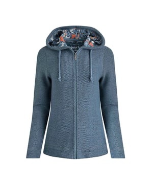 86% Bio-Baumwolle, 14% Recyceltes Polyester. Gewebe: Makkaroni Stoff. Design: Unifarben. Durchgehender Reißverschluss. Griffplatte mit Warenzeichen. Kapuzenmerkmale: mit Kordelzug, Bedrucktes Futter, Aufnähen. Mit Kapuze. Langärmlig. 34 DE: 84 cm. 36 DE: 88,9 cm. 38 DE: 93,98 cm. 40 DE: 99 cm. 46 DE: 115,57 cm. 48 DE: 120,65 cm. 44 DE: 112 cm. 42 DE: 104 cm.