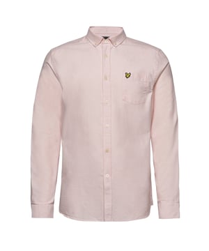 Lyle & Scott Heren Oxford Shirt Smart Casual Top Roze LW614VTR Z888
