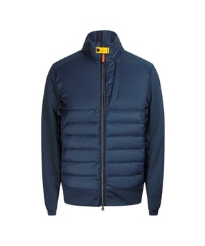 Blijf warm en stijlvol in de Parajumpers Navy Jacket. Deze luxe jas is gemaakt van lichtgewicht, geisoleerde stof die warmte vasthoudt en beschermt tegen de elementen. Geef stijl niet op voor comfort - maak een statement!, Vulling: 90% eendendons, 10% eendenveren Bovenmateriaal: 100% polyamide, normale pasvorm, ritssluiting, marineblauw, blauwe jas, marineblauwe jas