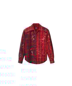 Marca: Desigual   Género: Mujeres   Tipo: Camisas   Color: Rojo   Patrón: A cuadros   Escote: En V   Mangas: Manga larga   Cuello: Clásico   Cierre: Botones   Temporada: Otoño/invierno