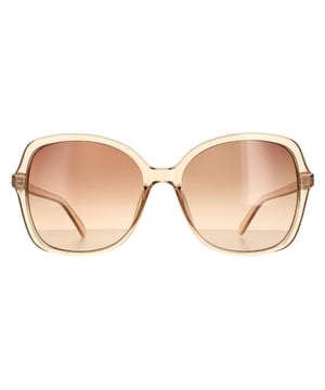 Calvin Klein Butterfly señoras cristal beige marrón degradado ck19561s ck19561s tienen una hermosa forma de mariposa marco hecho de acetato ligero. La montura de gran tamaño es muy elegante y lleva la marca Calvin Klein a lo largo de las patillas.