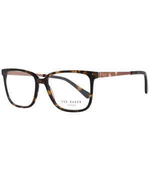 Ted Baker Rectangle Womens Dark Tortoise Glasses Frames TB9179 Linnea are a rectangle style crafted from lightweight acetate. The slender temples are engraved with Ted Baker's ribbon logo for brand authenticity