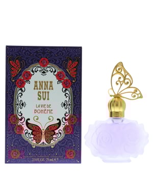 Anna Sui La Vie De Boheme Eau de Toilette is a floral fruity fragrance for women. Top notes dragon fruit Turkish rose pear red berries. Middle notes peony freesia magnolia. Base notes musk sandalwood woody notes black vanilla husk raspberry. La Vie De Boheme Eau de Toilette was launched in 2012.