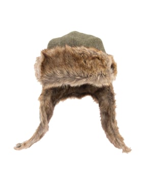 Mens New Era Harris Tweed Trapper Hat in green.- Super warm.- Windproof.- Buttoned ear holes.- Solid feel.- Resistant to creases and wrinkles.- 100% Wool.- Ref: 60424668