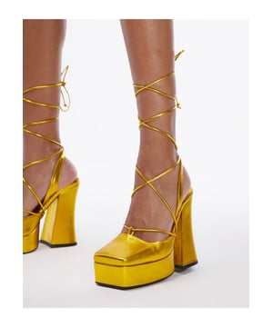 Topshop gold heels store