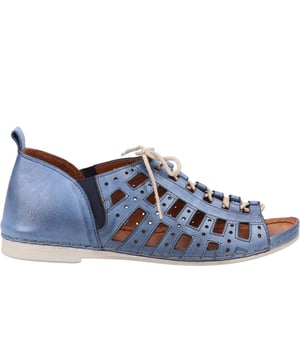Experience luxurious comfort with Riva's Italian-inspired summer casual shoes. Featuring soft and supple leather uppers, these stylish shoes boast a low profile with a polished leather heel rim and a chic bicycle toe front. The elasticated lace front ensures a snug, stretch fit, while circular perforations and punched details add a touch of flair. Inside, you'll find a luxuriously soft leather lining and a deep, ergonomically shaped foam footbed that cushions your feet. The super flexible sole unit, enhanced with rope stitching, provides exceptional support and comfort for all-day wear.- Leather upper- Full lace closure- Cushioned footbed- Heel pull loop for easy on / off wear- Durable outsole- Riva branding