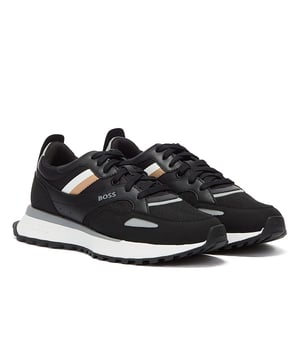 Complete your look with these stylish Jonah Runn by Hugo Boss. Featuring branding at the tongue and side panel  these running-style trainers are crafted from a mixture of materials  including suede and mesh trims for a sportive effect. The interior is lined in soft fabric blended with cotton for breathable comfort.