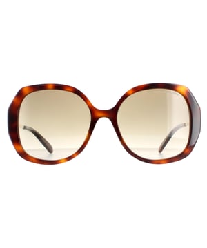 Die Marc Jacobs Butterfly Womens Havanna Brown Gradient MARC 581/S Sonnenbrille ist eine moderne Schmetterlingsbrille aus leichtem Acetat. Die typischen zeitgenössischen Merkmale wie eine integrierte Nasenauflage und Bügelenden aus Kunststoff sorgen für einen bequemen Sitz. Das Marc Jacobs Logo auf den schlanken Bügeln sorgt für Markenauthentizität.
