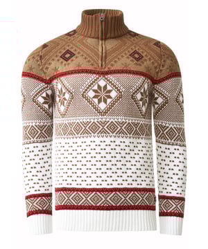 Rusty Neal Noorse Trui voor heren. De Noorse Trui is gemaakt van katoen en polyester, en heeft een mooie aansluitende pasvorm.  Merk: Rusty NealModelnaam: Noorse PulloverCategorie: heren Noorse TruiMaterialen: katoen, polyesterKleur: ecru, wit