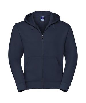 Gewebetechnik: 3 Lagen. Materialzusammensetzung (%): 80% Gekämmte, ringgesponnene Baumwolle, 20% Polyester. Gewebe: angeraute Fleece-Innenseite, Weiche Haptik. GSM (Gramm pro Quadratmeter): 280. Design: Unifarben. YKK Reißverschluss. Überschnittene Schulter, Öffnung für Kopfhörerkabel, Fischgräten-Gurtband, Gesäumte Schultern, Ausschnitt mit Band. Taschenart: Zwei Seitentaschen. Saum: Coverstitch, gerippt. Bündchen: Coverstitch, gerippt. Kapuzenmerkmale: Doppellagig, mit Kordelzug, angenähte Kapuze. Mit Kapuze. Langärmlig. Nachhaltigkeit: WRAP Zertifikat.