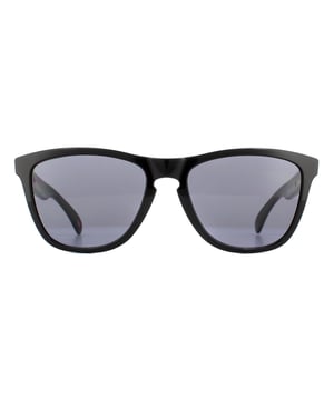 Oakley Sunglasses Frogskins Polished Black Grey 24-306 a re-run of the very first Oakley dual-lens sunglass the Frogskins are limited edition specials that are in high demand and often collectors models. Unusual colours and funky combinations make these much sought after