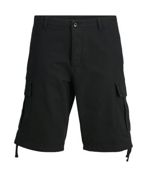 Deze knielange cargo shorts voor heren in een relaxte pasvorm combineren een casual stijl met functionaliteit. De robuuste stof maakt ze slijtvast en perfect voor avonturen, terwijl de rits- en knoopsluiting zorgen voor een stevige pasvorm. De praktische cargozakken bieden veel ruimte voor onderweg, aangevuld met steekzakken aan de zijkant en achterzakken voor extra opbergruimte. Riemlussen zorgen voor veelzijdige stylingopties en het trekkoord aan de uiteinden van de pijpen zorgt voor een pasvorm op maat. Deze shorts bieden niet alleen veel comfort, maar ook een veelzijdige look die elke zomerdag perfect afrondt.