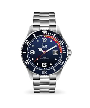 This Ice Watch  Analogue Watch for Men is the perfect timepiece to wear or to gift. It's Silver 48 mm Round case combined with the comfortable Silver Stainless steel will ensure you enjoy this stunning timepiece without any compromise. Operated by a high quality Quartz movement and water resistant to 10 bars, your watch will keep ticking. This sporty and classical watch is perfect for every occasion! The watch has a calendar function: Date, Luminous Hands, Luminous Numbers. High quality 21 cm length and 22 mm width Silver Stainless steel strap with a Fold over with push button clasp. Case diameter: 48 mm, case thickness: 13 mm, case colour: Silver and dial colour: Blue.