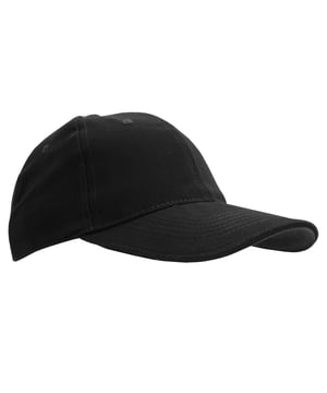 6 panel. Six ventilation eyelets. Size adjuster with metal buckle. Contrast sandwich peak on certain colours. Material: 100% thick brushed cotton. One size.