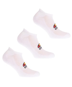 Kurze Socken - ideal für Sneakers und Sportschuhe von der Marke ellesse. Mesh-Gewebe und Fußrücken-Stütze für optimalen Tragekomfort.