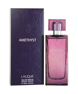 Lalique Amethyst was launched in 2007 as a floral fruity fragrance for women. Amethyst notes consist of strawberry blackberry mulberry blueberry blackcurrant rose yalngylang pepper peony musk woody accords and vanilla.