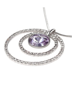 Collar Eros Rivoli EXCLUSIVE EDITION con cristales de Swarovski violeta plateado• colección: Eros Rivoli• material: cristales de Swarovski, metal rodiado plateado• dimensiones: 40x40 mm• color: violeta• longitud del collar: 42 cm (+ 8 cm)• tipo de cierre: mosqueton