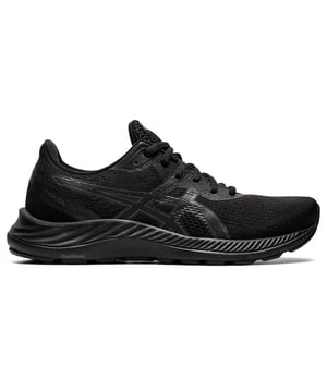 These trainers are designed to provide an exceptional running experience while keeping you looking effortlessly sleek and stylish.

Crafted with meticulous attention to detail, these trainers feature a breathable mesh upper that allows for optimal airflow, keeping your feet cool and comfortable during your workouts. The mesh material also offers lightweight flexibility, allowing for natural foot movements and reducing strain during runs or other physical activities.

The  Gel-Excite  trainers are equipped with Asics' renowned Gel cushioning technology in the heel, which absorbs shock and provides excellent cushioning, protecting your feet from impact and ensuring a smooth and comfortable ride. This feature is especially beneficial for those with a more active lifestyle or those who participate in high-impact activities.

The black colorway of these trainers adds a touch of sophistication and versatility to your athletic wardrobe. Whether you're hitting the gym, going for a run, or running errands, these black trainers effortlessly complement any outfit, making them a versatile and stylish choice for all-day wear.

Designed with a focus on performance, these trainers feature a durable rubber outsole that offers excellent traction and grip on various surfaces. This provides stability and confidence during your workouts, allowing you to focus on achieving your fitness goals without worrying about slipping or sliding.

With their comfortable fit and sleek design, the Asics Gel-Excite Women's Black Trainers are an ideal choice for women who value both style and functionality. Whether you're an avid runner or simply looking for comfortable and reliable footwear for your active lifestyle, these trainers deliver on all fronts. Step up your game and experience the perfect combination of comfort, performance, and style with the Gel-Excite trainers.