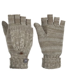 50% Acryl, 50% Polyester. Voering: 100% polyester. Voering: Fleece. Stof: Gebreid, Geribd. Vingerloos, Geweven Label. Manchet: Ribbel. Ontwerp: Logo.