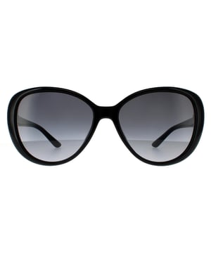 Jimmy Choo Sunglasses AMIRA/G/S 807 9O Black Dark Grey Gradient are a butterfly shape made from lightweight acetate. The slim branded temples provide brand authenticity.