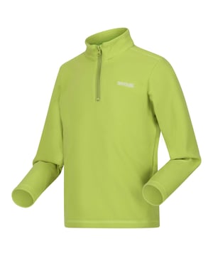 The Hot Shot II fleece from Regatta. The kids' fleece features one brushed side for a super soft feel and one anti-pill side for lasting wear on the biggest adventures. Little ones can pull down the half zip for instant air flow. Material: 100% Polyester. Ref: RKA148N5H.