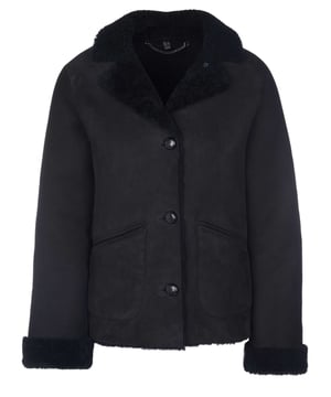 100% piel de cordero; chaqueta Belstaff; Modelo: 255579; Mano de obra de alta calidad; Piel de cordero suave; Dos bolsillos delanteros; cuello de solapa; Cierre: botones; Detalles del logotipo de Belstaff