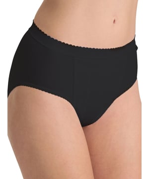 Sloggi Control High Leg Briefs. Made with a soft cotton and featuring lace detailing. This product is recommended as hand wash only.