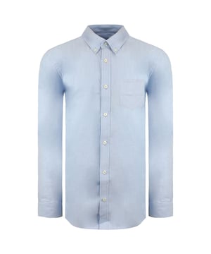 Ben Sherman Long Sleeve Collared Light Blue Mens Oxford Shirt 0066951 SKY