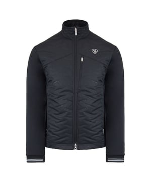 Peak performance and pristine style join forces in our new Hybrid Jacket. It's loaded with superior, comfortable protection against the elements, including zoned insulation, welded quilt core, and stretch fleece placed where it matters most.
AriatTEK® Cold Series technology keeps body core warm
Wind and water resistant garments employ a thin technological coating to block wind and protect from light rain
Cool Climate Insulation™ provides optimal lightweight comfort and warmth
Bluesign® fabric meets strict environmental standards
EcoDry™ finish offers earth-friendly protection against the elements
Zoned insulation design
Welded quilt core
Stretch fleece side panels and sleeves
Mock collar
Zippered hand and chest pockets
Two-way zip
Imported