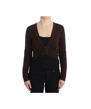 Class Roberto Cavalli Cardigan  
100% authentisch und brandneu  
Hergestellt aus 100% Schurwolle  
Schöne braune Farbe  
Kurzes Design  
Knopfverschluss vorne  
Logodetails  
Inklusive originaler Etiketten und Tragetasche  
Perfekt für Frauen  
Material: 100% Schurwolle